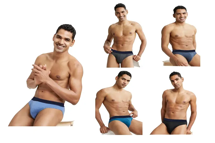 Stylish Solid Brief for Men, Pack of 5