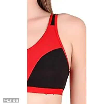 Latest Multicoloured Cotton Blend Sports Bra (Pack of 3)-thumb4