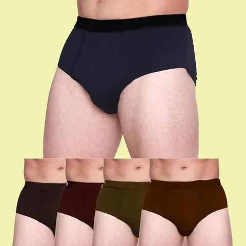 Stylish Solid Brief for Men, Pack of 5