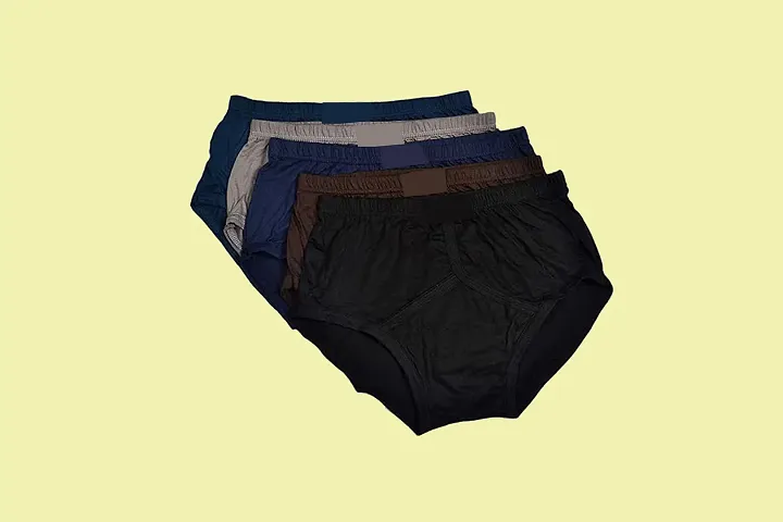 Stylish Solid Brief for Men, Pack of 5