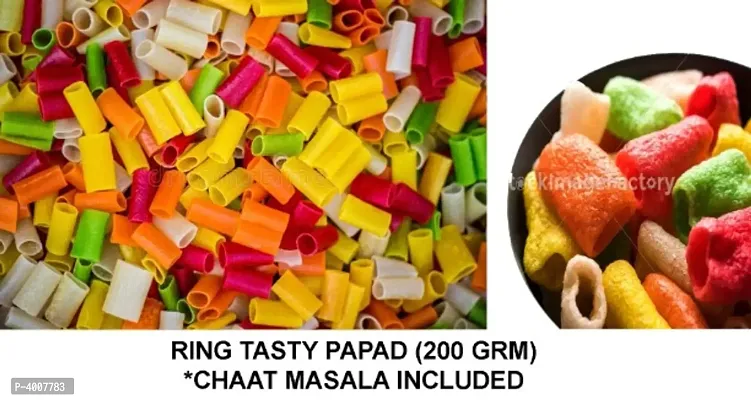 RING TASTY PAPAD (200 GRM) CHAAT MASALA INCLUDED-Price Incl. Shipping-thumb0