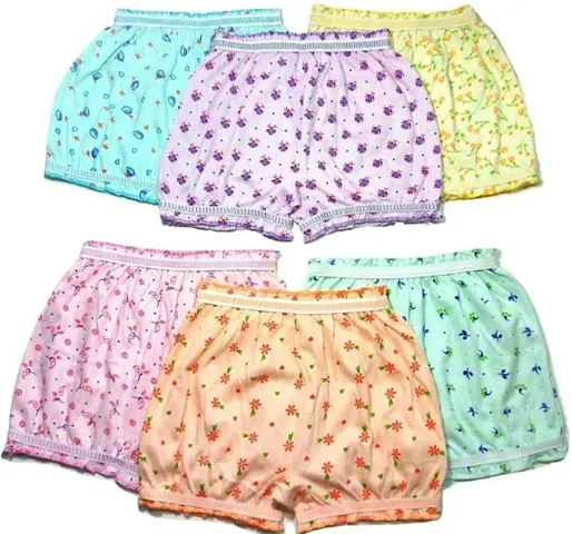 KIDBIRD Girls' Bloomers (Pack of 6)