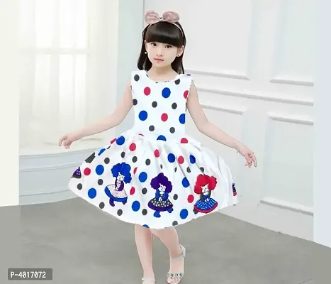 Girl's Imported Cotton Printed Trendy Frock