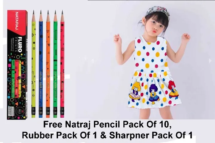 Kid's Imported Trendy Summer Frock With Free Educational Gifts