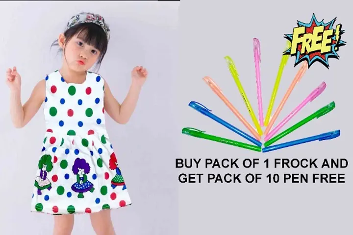 Little Princess Modern Girl's Frocks With Free Educational Gifts