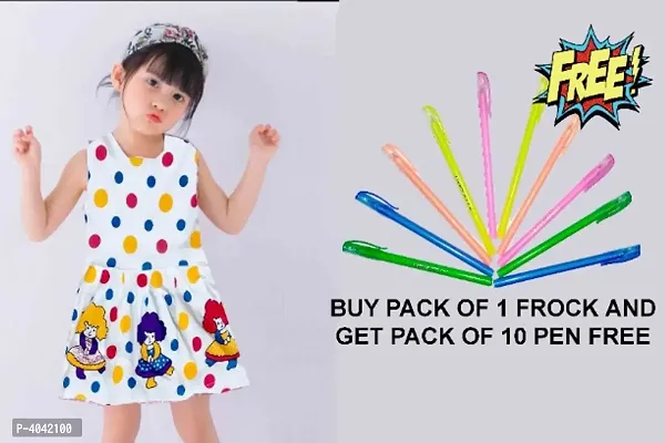 Little Princess Modern Girl's Frocks With Free Educational Gifts