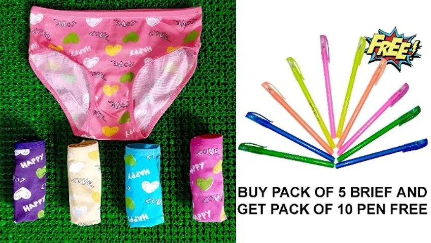 Girl's Imported Premium Brief With Free Educational Gifts (Wholesale Price)