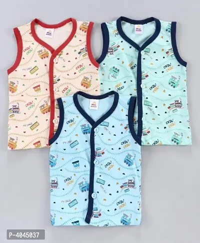 New Born Baby Night Suit Set Pack Of 3 (Shorts Are Also Included)-thumb0