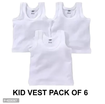 White Cotton Solid Inner Wear Pack Of 3