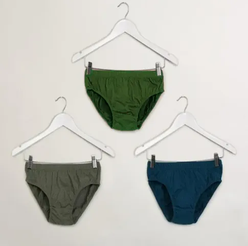 Pack Of 3 Cotton Briefs For Boys