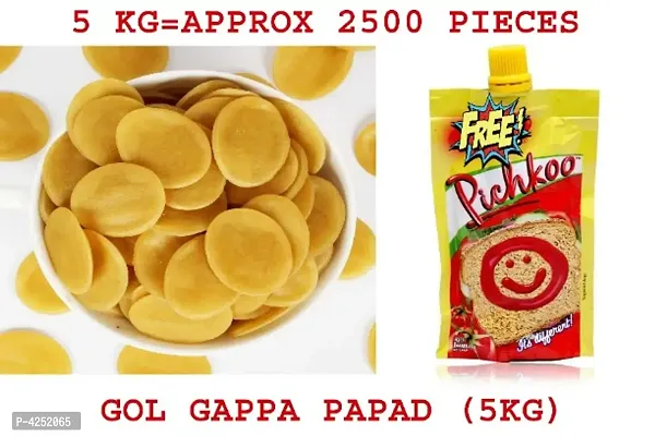 Homemade Gol Gappa Papad With Free Souce (5kg)-thumb0