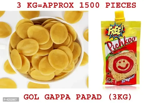 Homemade Gol Gappa Papad With Free Souce (3kg)-thumb0