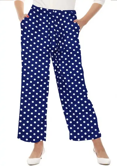 Women Polka Got Palazzo With Pocket