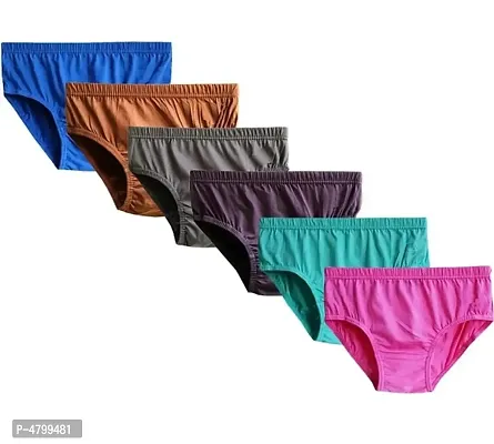 Women Trendy Solid Brief Pack Of 6