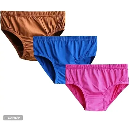 Women Trendy Solid Brief Pack Of 3-thumb0