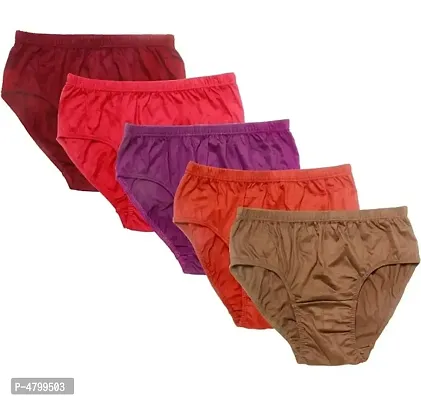 Buy Rupa Women's Cotton Briefs Regular Solid Underwear (Pack of 5