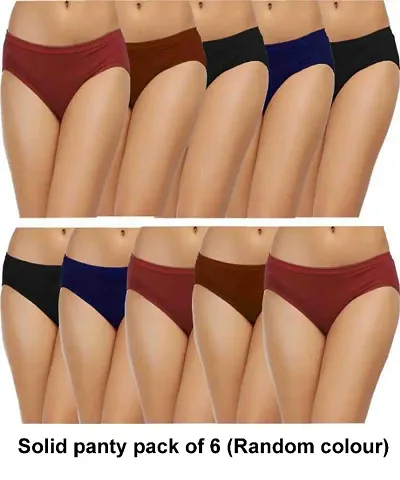 Cotton Printed Regular wear Brief Combo for Women