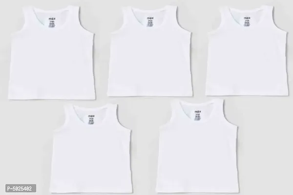 Kids Trendy Unisex Vest || Pack of 5 ||-thumb0