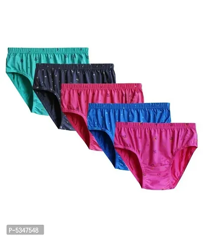 Multicoloured Cotton Panty Set Of 5(Assorted Color)-thumb0