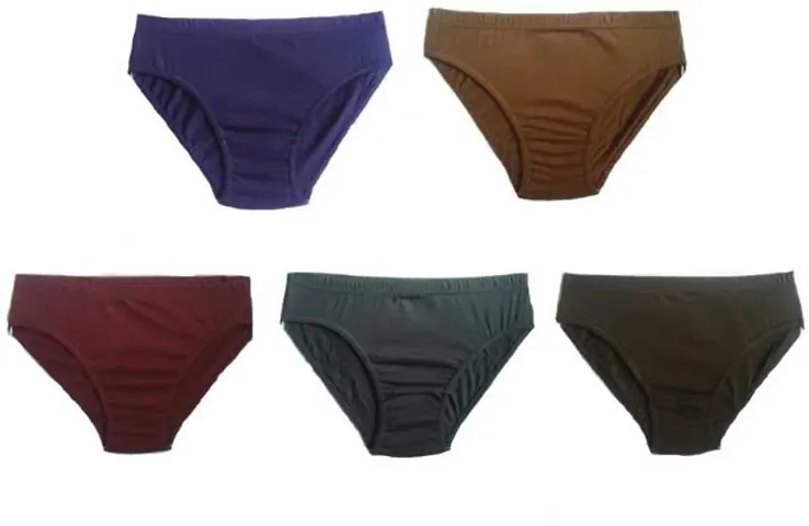 PACK OF 5 - Women's Classic Plain Panties