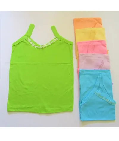 Camisole for Girls (Multicolor, pack of 6)