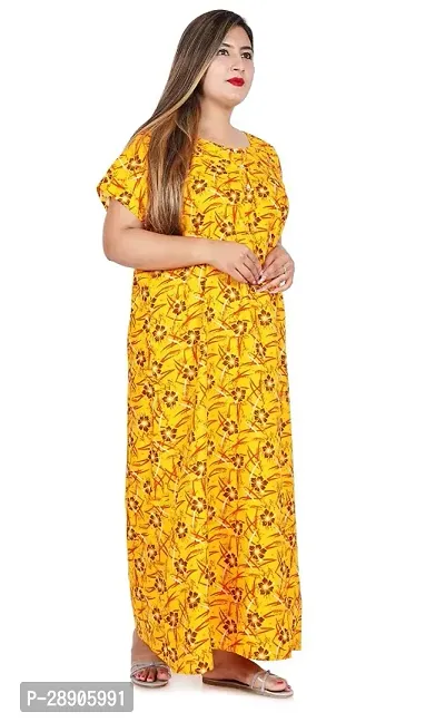 Classic Cotton Printed Nighty for Women-thumb0