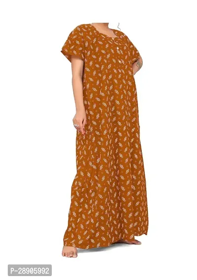 Classic Cotton Printed Nighty for Women-thumb0