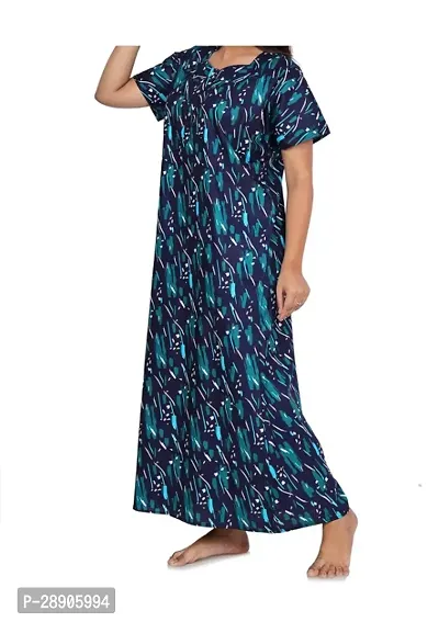 Classic Cotton Printed Nighty for Women-thumb0