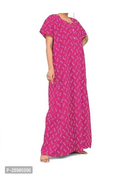 Classic Cotton Printed Nighty for Women-thumb0