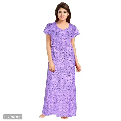 Classic Cotton Printed Nighty for Women-thumb0