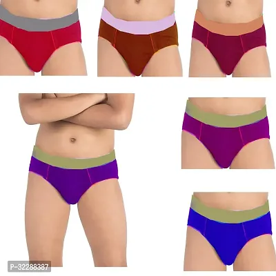 Latest Cotton Blend Briefs (Assorted color-Pack of 6)