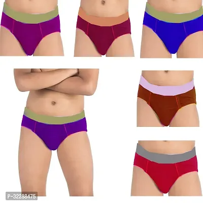 Latest Cotton Blend Briefs (Assorted color-Pack of 6)