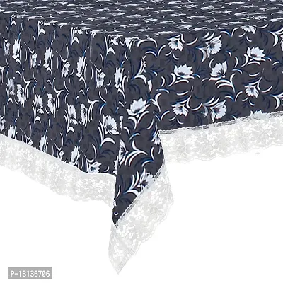 Star Weaves Dining Table Cover Big Size 8-10 Seater - Waterproof  Dustproof 8-10 Seater Table Cover with Lace 60x108 Inches KUM05-thumb5