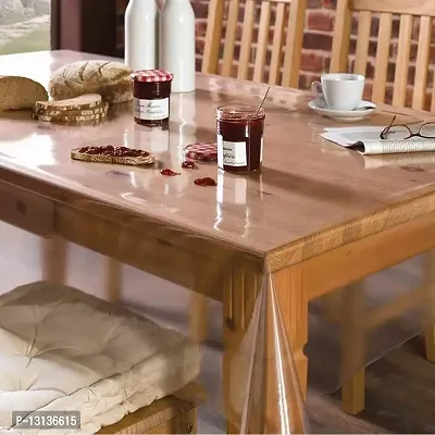 Star Weaves Dining Table Cover 8 Seater Big Size (Transparent, 60""x108"")