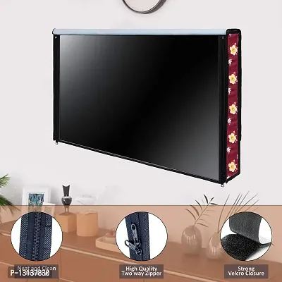 Star Weaves Led tv Cover for TCL 108 cm (43 inches) 4K Ultra HD Certified Android Smart LED TV 43P615 (Black) (2020 Model) | with Dolby Audio KUM88-thumb2