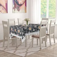 Star Weaves Dining Table Cover Big Size 8-10 Seater - Waterproof & Dustproof 8-10 Seater Table Cover with Lace 60x108 Inches KUM87-thumb2