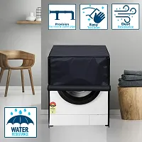 Star Weaves Washing Machine Cover for LG 8 Kg Fully-Automatic Front Loading F1496TDP23 - Waterproof  Dustproof Cover Grey-thumb1