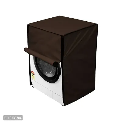 Star Weaves Washing Machine Cover for Samsung 7 Kg Fully-Automatic Front Loading WW70J42G0KW - Waterproof & Dustproof Cover Coffee