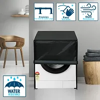 Star Weaves Waterproof Washing Machine Cover Compatible for 7Kg Front load Bosch WAK24268IN Serie 4 - Military-thumb1