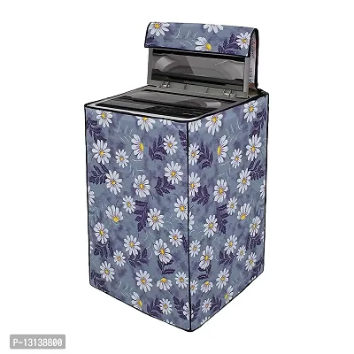 Star Weaves Washing Machine Cover Compatible for Samsung 7.0 Kg Fully-Automatic Top Loading WA70N4420BS/TL Floral Blue | Top Load Washing Machine Cover, KUM10