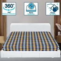 STAR WEAVES Cotton Mattress Cover for King Size Bed 78x72x6 - Mattress Protector Cover with Zip | Chain M04-thumb1
