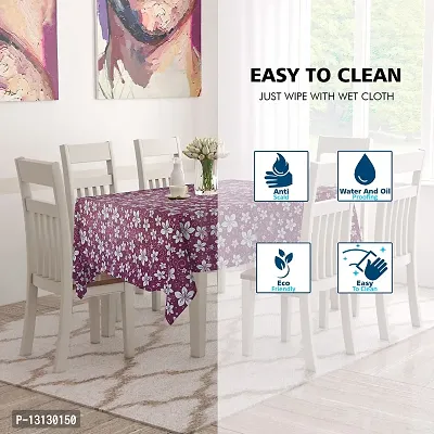 Star Weaves Dining Table Cover 6 Seater Printed Table Cover Without Lace Size 60""x90"" Inches - Waterpoof & Dustproof High Qualtiy Made in India Table Cover,KUM112-thumb3