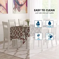 Star Weaves Dining Table Cover 6 Seater Printed Table Cover Without Lace Size 60""x90"" Inches - Waterpoof & Dustproof High Qualtiy Made in India Table Cover,KUM111-thumb2