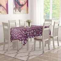 Star Weaves Dining Table Cover 6 Seater Printed Table Cover Without Lace Size 60""x90"" Inches - Waterpoof & Dustproof High Qualtiy Made in India Table Cover,KUM112-thumb1