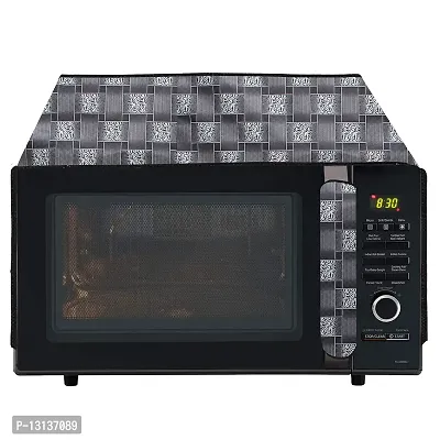 Star Weaves Microwave Oven Top Cover for Bajaj MTBX 2016 20 Litre Grill Microwave Oven Black - Oven Top Cover with 4 Utility Pockets and 1 Oven Handle Cover KUM42-thumb0