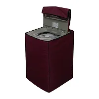 Star Weaves Top Load Washing Machine Cover Suitable for Samsung 6 kg, 6.2 Kg, 6.5 Kg, 7 Kg, 7.5 Kg (58cmsX58cmsX88cms) , Maroon Color-thumb1