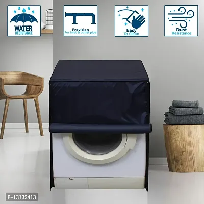 Star Weaves Washing Machine Cover for Samsung 8 Kg Fully-Automatic Front Loading WW80T504NAW - Waterproof & Dustproof Cover Darkblue-thumb3