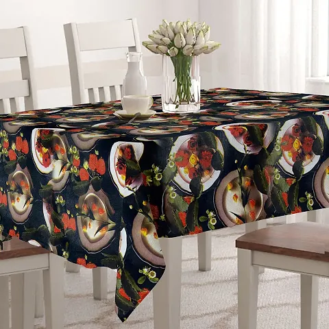 Star Weaves Dining Table Cover 6 Seater Printed Table Cover Without Lace Size 60""x90"" Inches - Waterpoof & Dustproof High Qualtiy Made in India Table Cover_P5