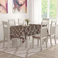 Star Weaves Dining Table Cover 6 Seater Printed Table Cover Without Lace Size 60""x90"" Inches - Waterpoof & Dustproof High Qualtiy Made in India Table Cover,KUM111-thumb1