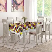 Star Weaves Dining Table Cover Big Size 8-10 Seater - Waterproof & Dustproof 8-10 Seater Table Cover with Lace 60x108 Inches KUM84-thumb2